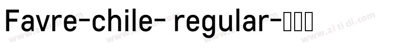 Favre-chile- regular字体转换